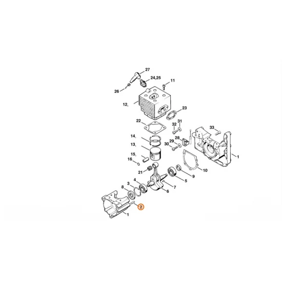 STIHL  Trzpień cylindryczny 5x18 9371 470 2610
